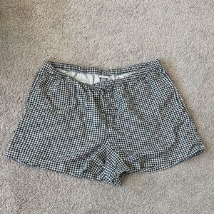 a new day Black and White Gingham Bermuda Shorts